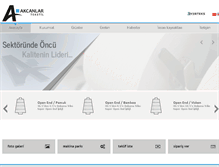 Tablet Screenshot of akcanlartekstil.com